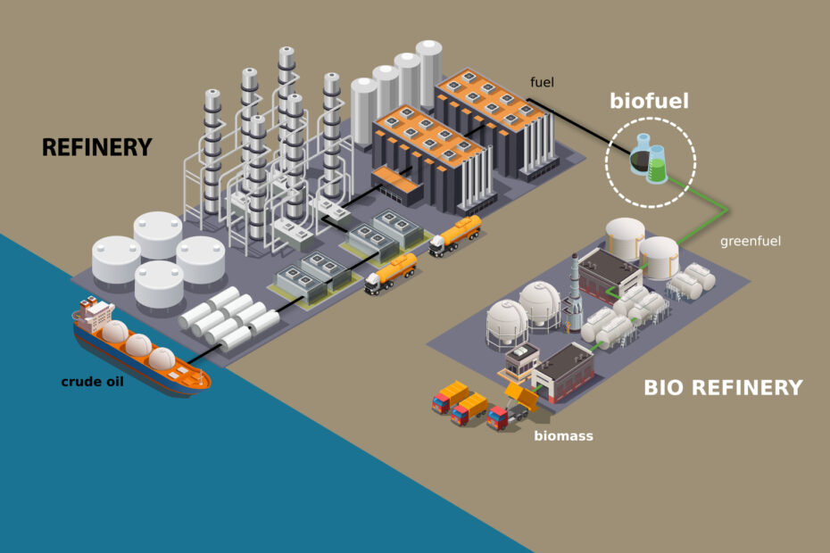 Illustration petrol refinery